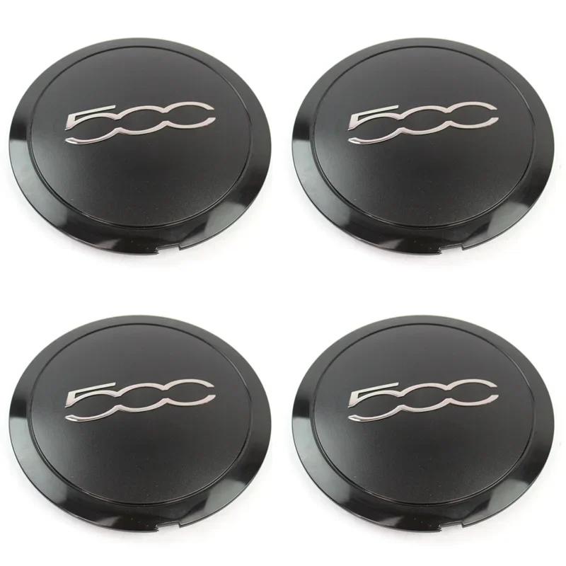 4Pcs 133mm Hubcap for Fiat 500 C Wheels Centre Hub Caps Set 68078419AC 68078421AC Dust Cover Wheel Hub Cap Replacement 51884863