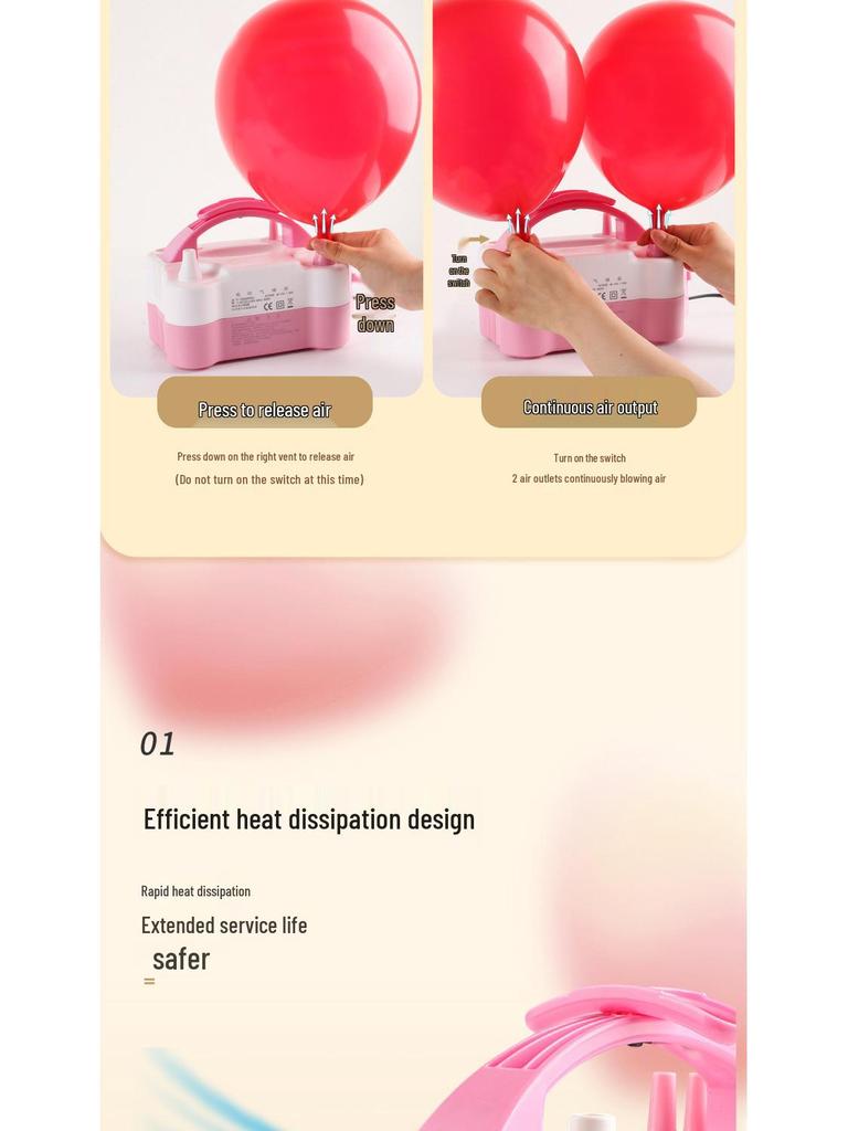 Automatic Electric Balloon Inflator Pump - Dual Mode: Manual & Electronic - Free Shipping