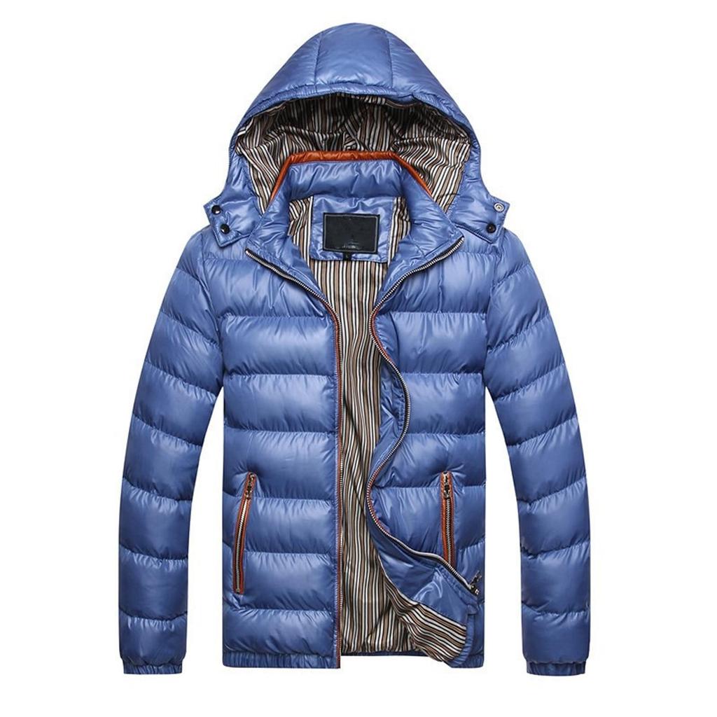 Winter Parkas Men Cotton Jacket 2026 New Overcoat Male Warm Hooded Outwear Removable Hooded Thickening Cotton Padded Coat Mens