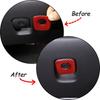 Red Carbon Fiber Passenger Side Storage Box Switch Sticker For Corvette C6 05-13