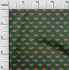 oneOone Cotton Flex Fabric Fish Block Printed Craft Fabric BTY 40 Inch Wide