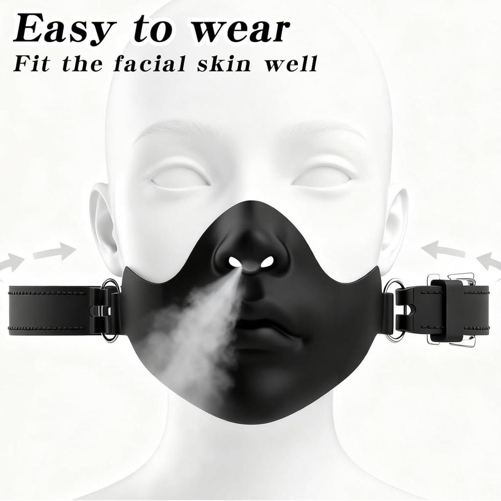 New Adult Sex Mask, Adjustable Strap On Mouth Gag, Erotic Play, Couple's Flirting, SM Sex Gag for Men Women and Couple