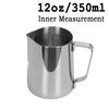 Stainless Steel Milk Frother Pitcher - Coffee Latte Art Jug with Measurement Mark Practical Espresso Barista Tool for Kitchen