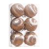 6Pcs/Box Electroplated Painted Ball Christmas Tree Ornament DIY Crafts Painted Plastic Christmas Gifts Boxes Pendant Pendant