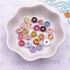 60pcs Mix Colorful Resin Mini Painted Cheese Doughnut Nail Art Flatback Stone Figurines Scrapbook Charm DIY Jewelry Decor Crafts
