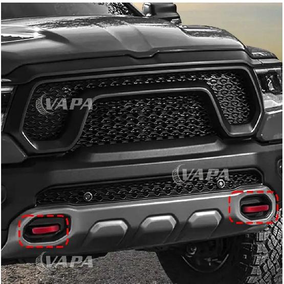 Exterior Car Front Bumper Tow Hook Protective Cover Tow Hook TPE Cover Fit for Dodge RAM TRX 2018 Up Car Accessories