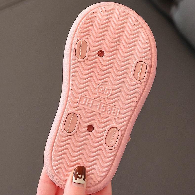 Summer Girls Sandals Non-slip Soft Bottom Student Princess Cool Shoes Open Toe Baby Girls Beach Princess Sandals