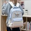 Schoolbag Japanese Girls Schoolbag Junior High School Girls Primary School Students High Value Small Fresh Plaid Cute Large Capacity Backpack