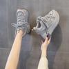 Women's shoes 2026 spring new style height increasing fashionable casual board shoes thick soled dad shoes women