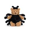 Barcelona Bär Spinne Plüschtier Weich Mehrbeinig Schwarz/Braun 28 cm
