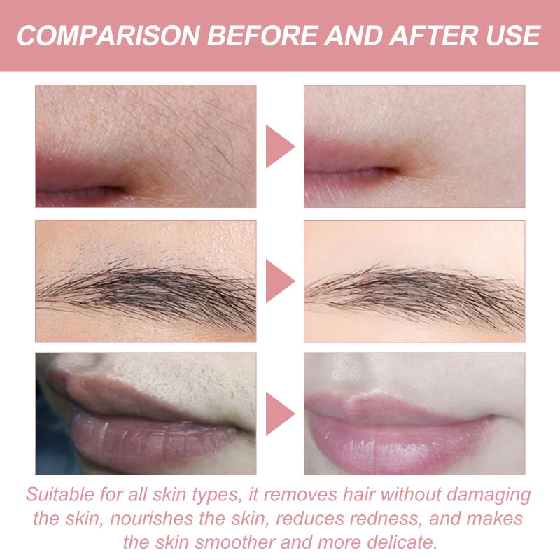 Peach Hair Removal Cream skin cleansing facial lip fine hair Painless rapid Depilatory Permanent Remover Hair Growth Inhibitor