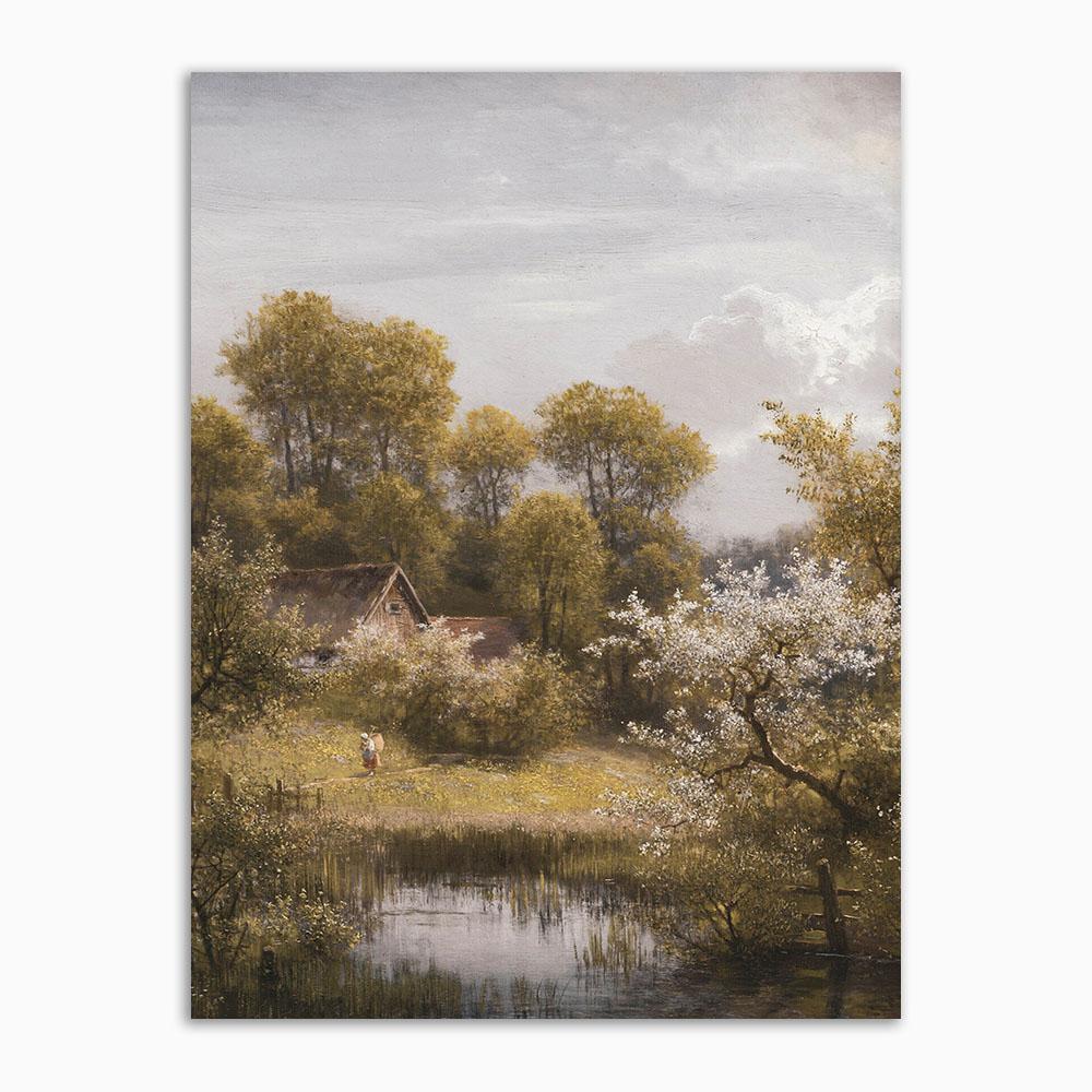 Vintage rustikale Küche Wandkunst Poster und Drucke Bauernhaus Wald neutral botanische Retro Leinwand Malerei für Wohnzimmer Kunst