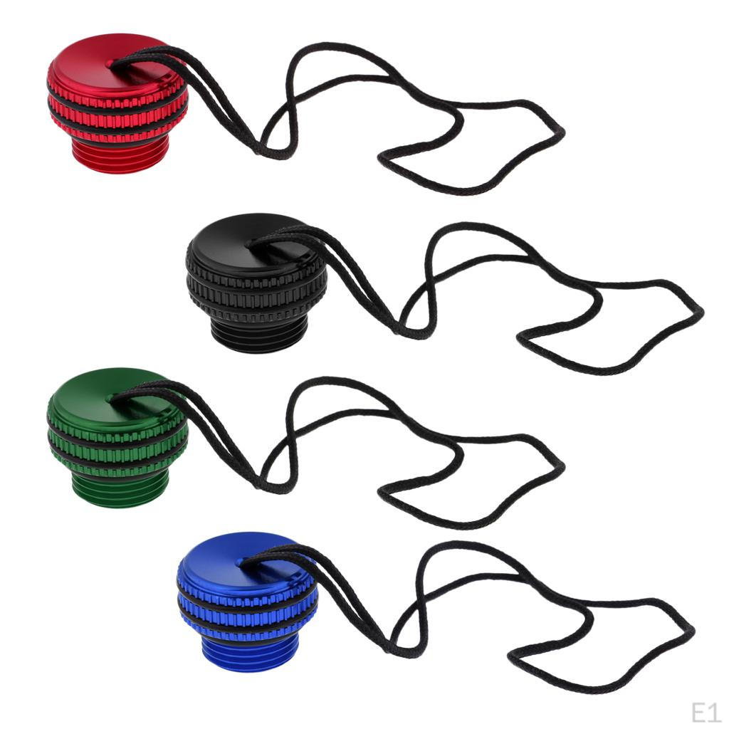 Regulator Tank Threaded Dust Plug Replacement with Attachment Lanyard & O-, Scuba Diving Snorkeling