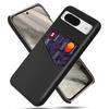 For Google Pixel 8 Case Card Holder Cloth Texture Leather+PC Phone Cover