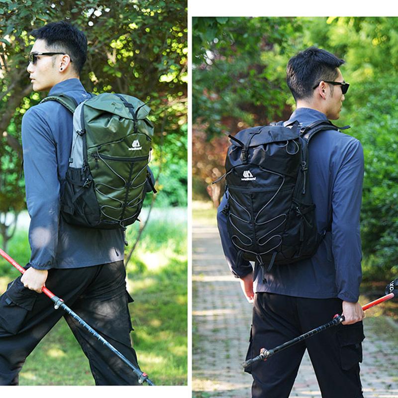 35L Outdoor Camping Backpack Large Hiking Trekking Fishing Bag Hydration Short Trip Luggage Climbing Waterproof Travel Rucksack