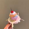 Cute Pink Cherry Cake Hat Hairpin Girl Heart Party Atmosphere Photo Decoration Props Birthday Headdress Gift