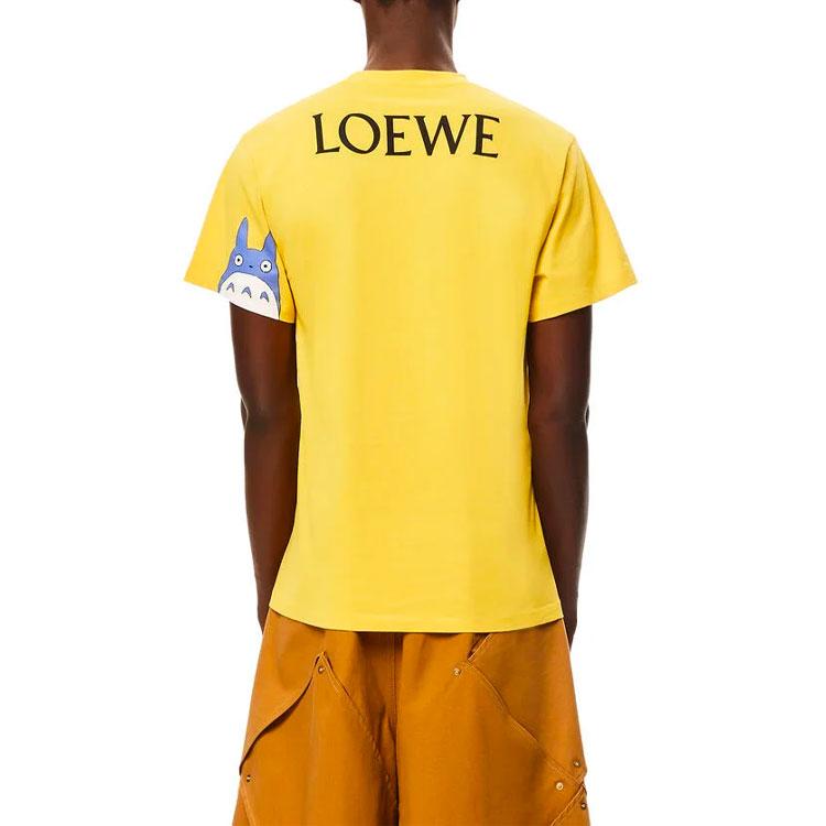 LOEWE T-Shirts Unisex Yellow Crew Neck Moderate Straight Fit S848Y2-2X03