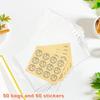 50Pcs Homemade Bread Bags with Window Food Grade BPA Free Food Packaging Storage Bags Paper Bakery Bags