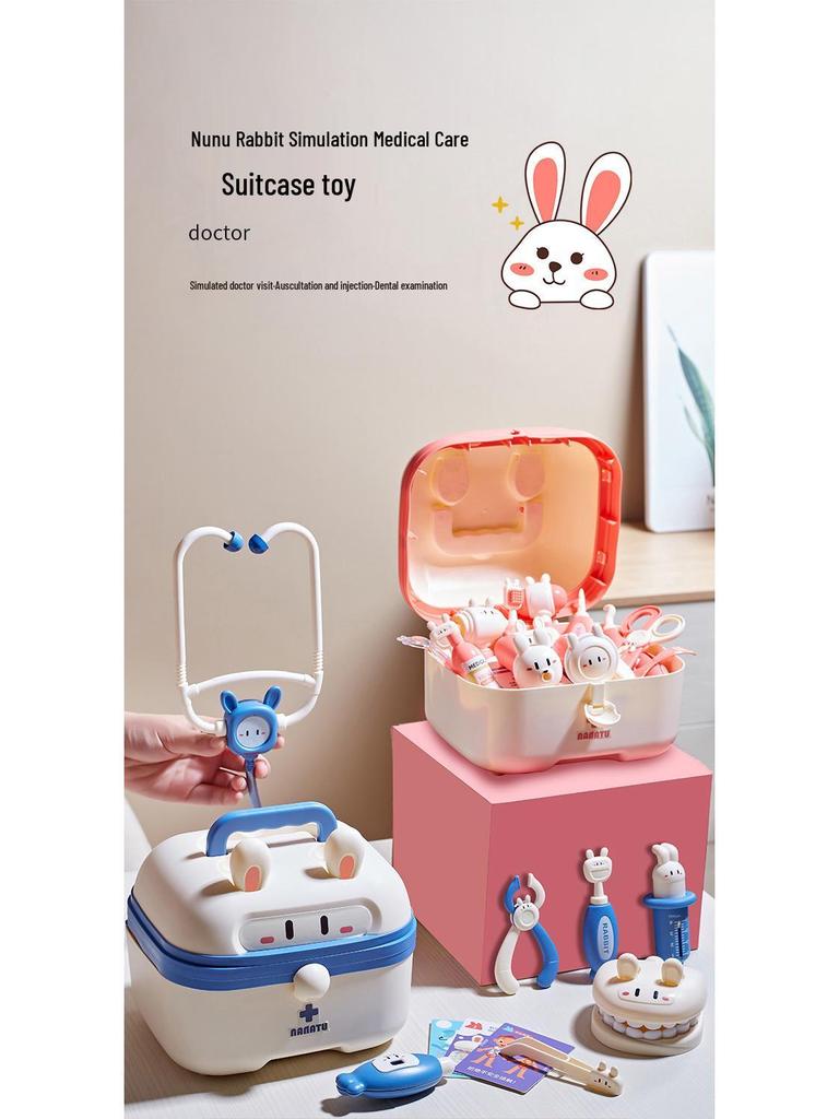 Nana Rabbit Doctor Play Set: Educational Toy Suitcase for Kids