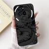 Fashion Painting Phone Case For Nothing Phone (3a) Pro Black Silicone Soft Cover For Nothing Phone3a 3a Pro Cases Bumpers
