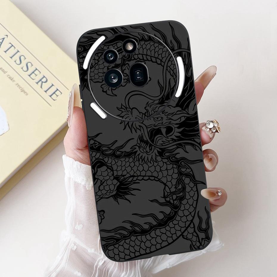 Fashion Painting Phone Case For Nothing Phone (3a) Pro Black Silicone Soft Cover For Nothing Phone3a 3a Pro Cases Bumpers
