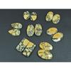 12X20-13X25MM Natural Maligano Jasper Mix Cabochon Loose Gemstone 7Pair Lot C-3949