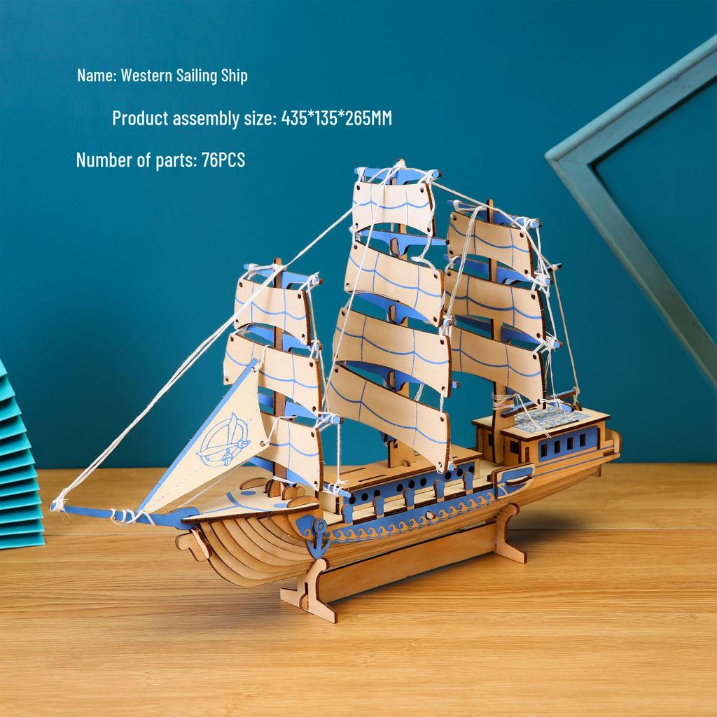 3D Wooden Fighter Bomber & Warship Puzzle Toy for Kids