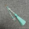 Faux Pearl Tassel Bag Charm With Retro Silver Butterfly Pendant Suitable For Handbags Backpacks Keys Hanfu Decoration
