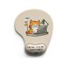 Cartoon Animal Silicone Mouse Pad with Wrist Support - Customizable and Dirt-Resistant.