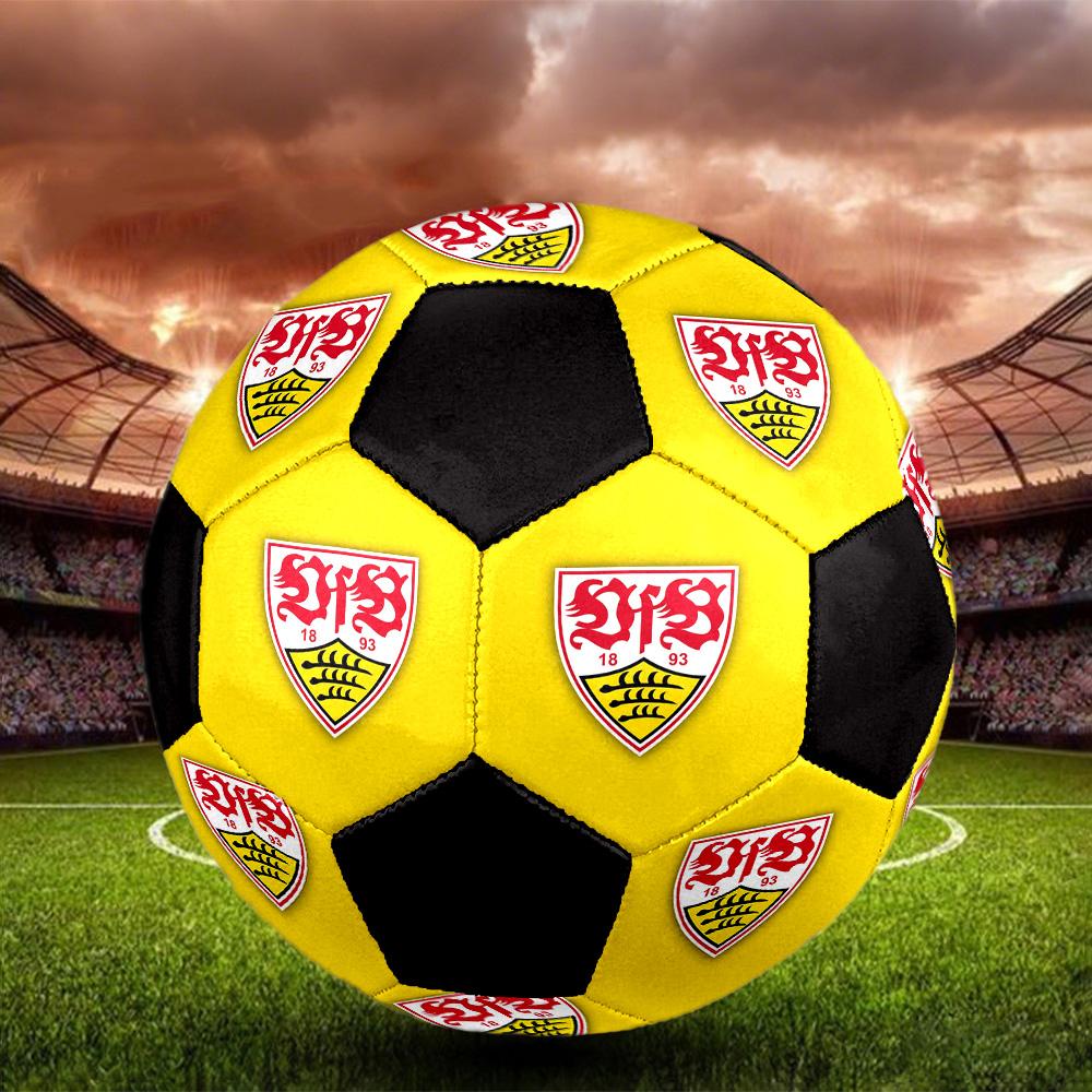 Stuttgart Football Club Indoor Soccer Ball Colorful All Ages Size 5 Machine Stitched PVC Competition Ready Durable High-Bounce