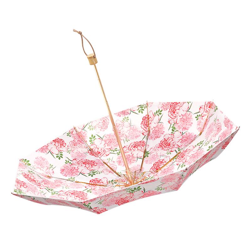 New 8-bone double-layer flower sunshade umbrella, sun umbrella, sunscreen umbrella, small fresh umbrella, 50% off umbrella.