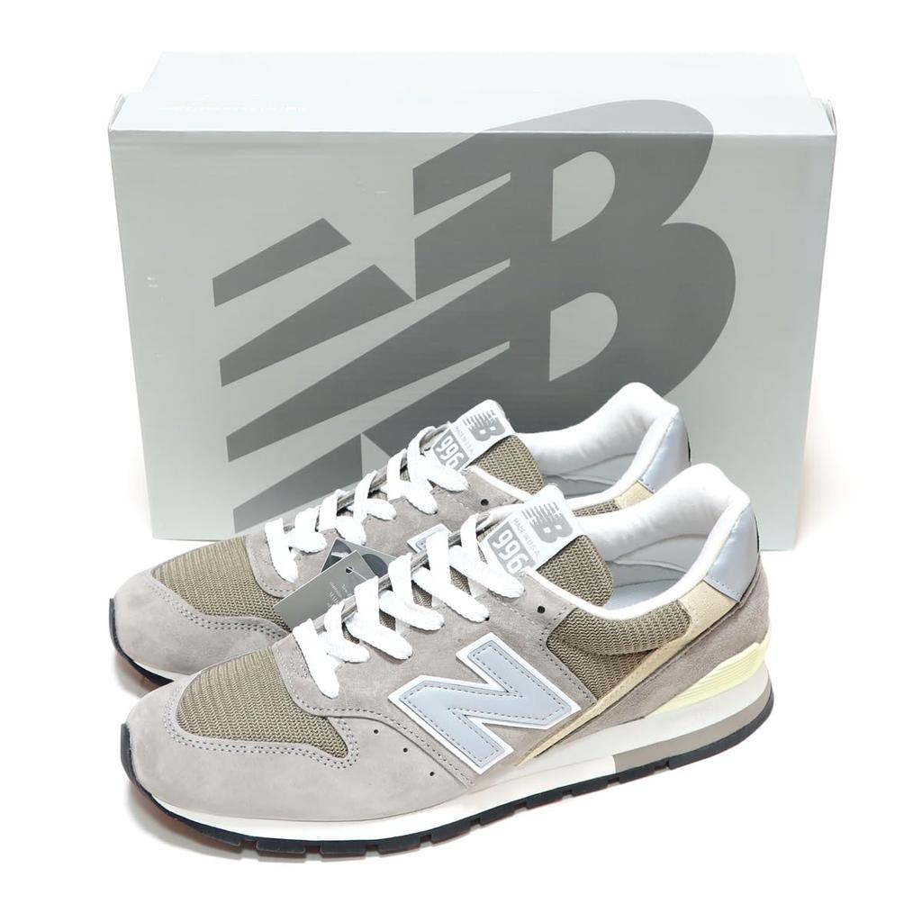 Trampki Japoński rozmiar buta [New Balance] Męskie [U996GR] [MADE USA] [SZARY] [SZEROKOŚĆ D] (SZARY, wymiary, Dorosły, Numer, 28,0 cm) [Używany]