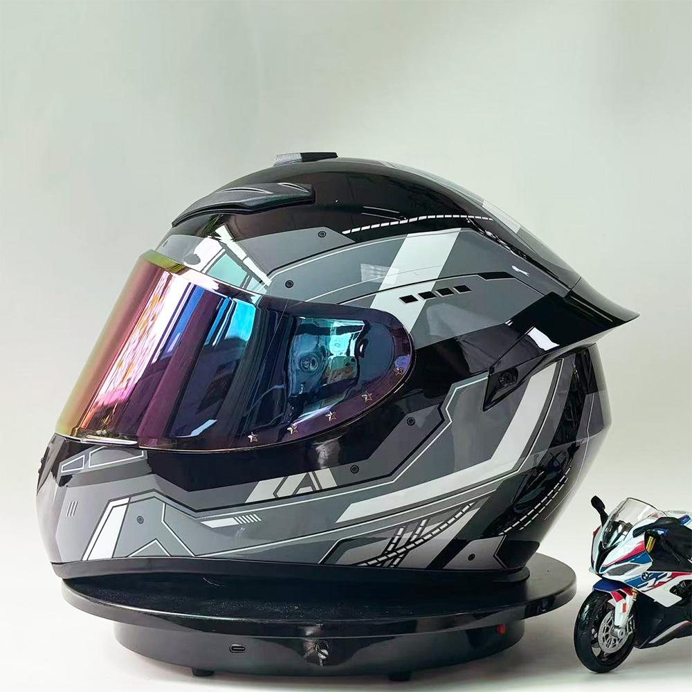 DOT Certified Motorcycle Helmet Unisex Full Face Winter Warm Electric Bike Safety Cap for Men And Women