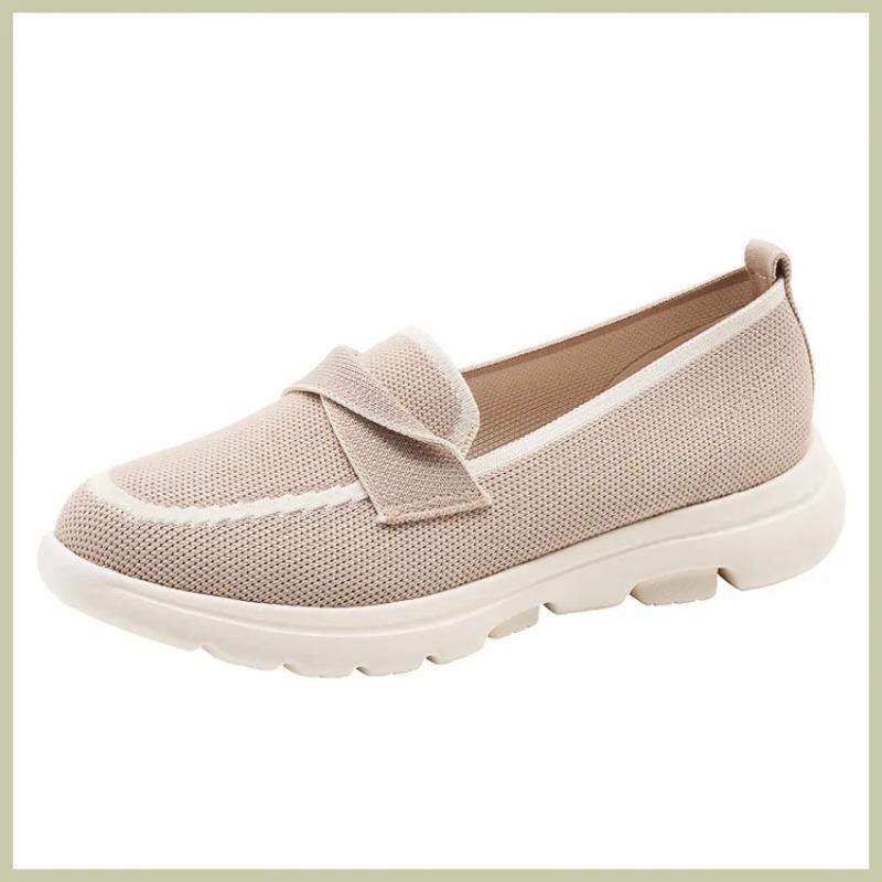 

Casual Shoes Women s Spring and Autumn New N-slip Breathable Middle Heel Women s Pumps Casual Soft-soled Mother Mid Heel Pumps 35 абрикосовый