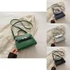 Trendy Summer 2024 Fashion Small Crossbody Bag Stylish Pu Leather Handbag For Daily Use In Black Blue Silver Green