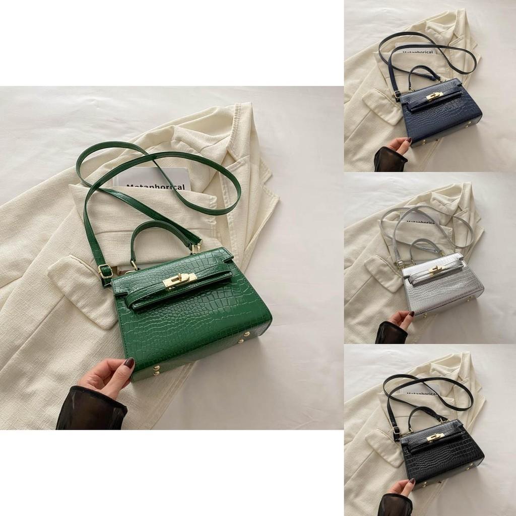 Trendy Summer 2024 Fashion Small Crossbody Bag Stylish Pu Leather Handbag For Daily Use In Black Blue Silver Green