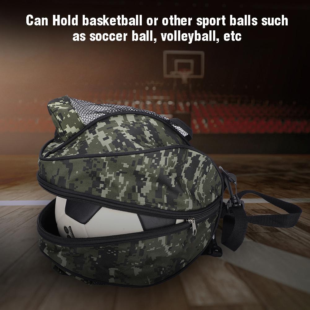Portable Sports Basketball Football Soccer Ball Storage Ball Single Shoulder Strap (Green)