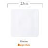 10-inch Pure White Ceramic Square Dinner Plate