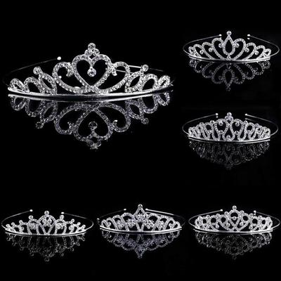 Royal Headband Crystal Wedding Tiaras Bride Hair Accessories Rhinestone Queen Princess Crown