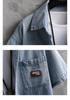 Men's Harajuku Denim Short Sleeve Shirt and Shorts Set 811