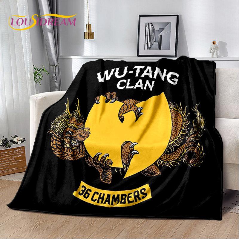 Wu T-TANG Clans Series Sign Soft Plush Blanket,Flannel Blanket Throw Blanket for Living Room Bedroom Bed Sofa Picnic Cover Kids