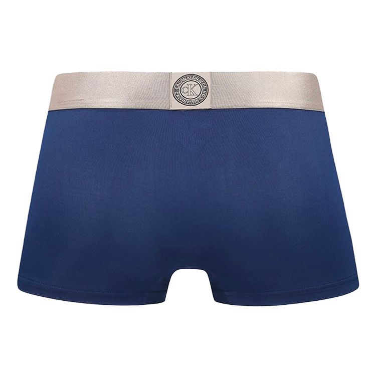 Calvin Klein Glänzende Gravity Smooth Atmungsaktive Anti-Scheuer-Boxershorts Herrenunterwäsche Dunkelblau NB2540-DYC