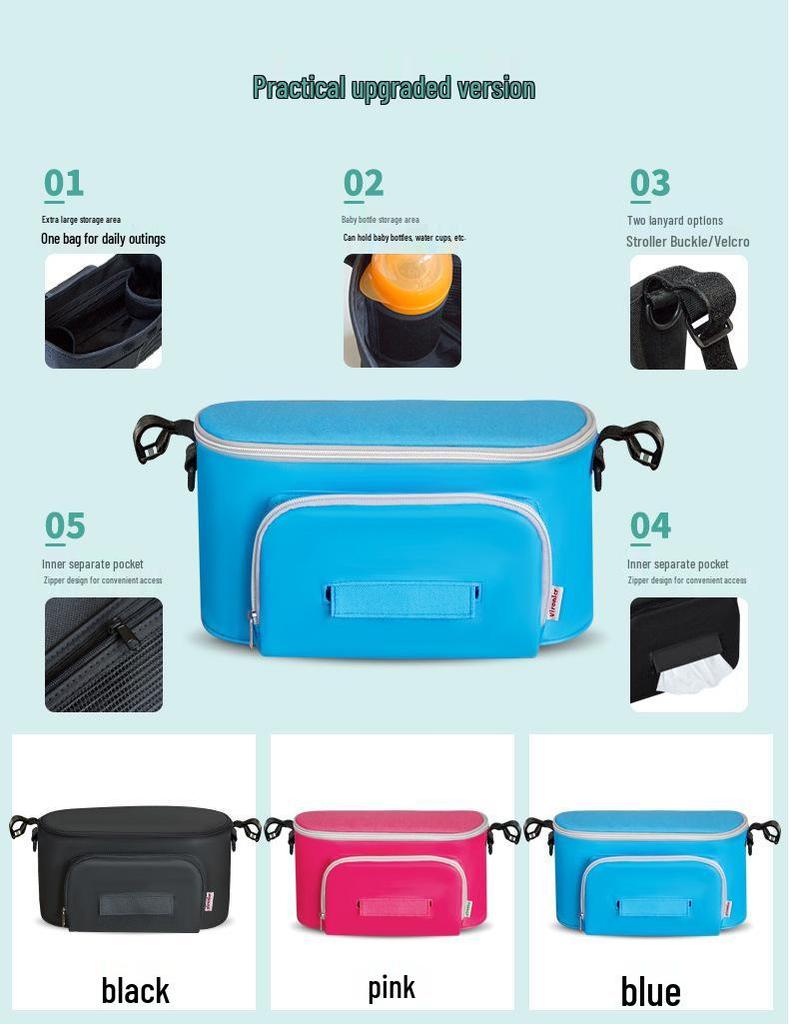 Baby Stroller Storage Organizer and Accessories Bag for Mommy