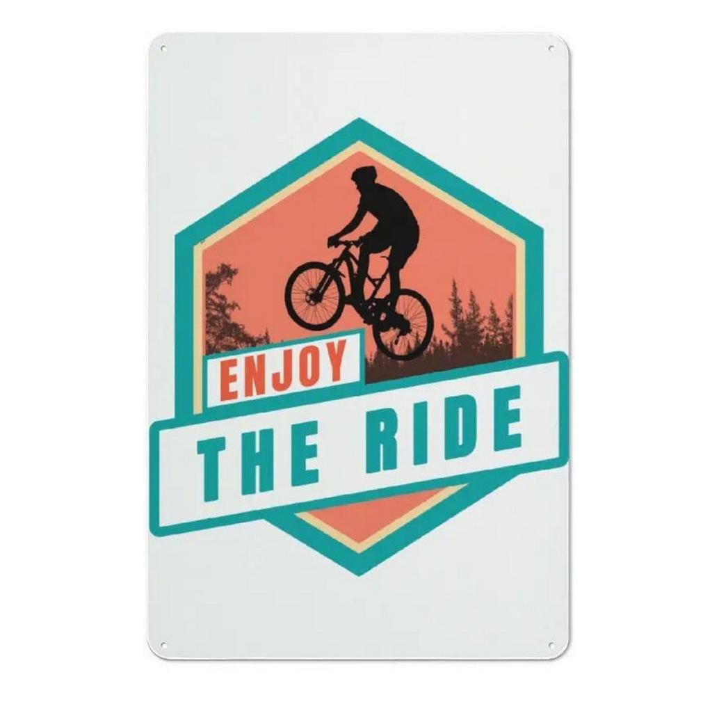 Cycling Metal Tin Signs Bike Ride Wall Decoration Plaque Vintage Art Poster Iron Painting for Man Cave Home Cafe Garden Club Bar