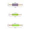 Multicolor Pastry Dough Roller Wooden Handle Flour Roller New Silicone Rolling Pin  Cooking Utensil