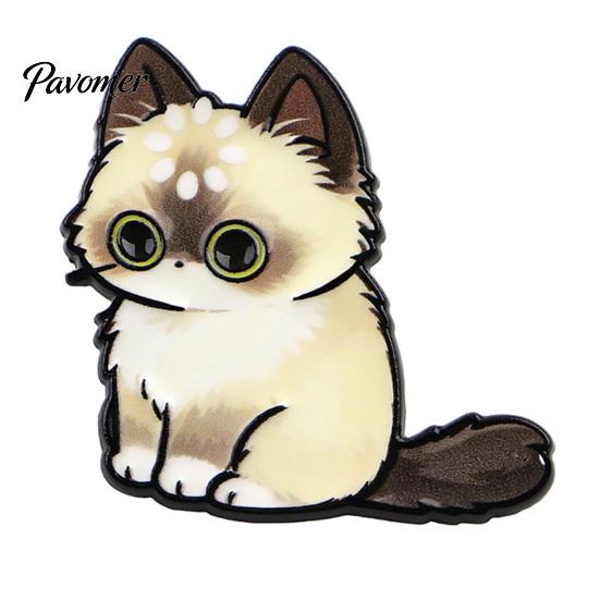 Decorative Clothing Pin Cartoon Cat Brooch for Clothing, Enamel Kitten Alloy Badge Backpack Decoration Pins Pin, Backpacks Hats Scarves Accessory,