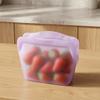 4PCS Fresh-Keeping Silicone Storage Bag Leak-Proof Reusable Containers Odor-Proof Thick Tear-Resistant Stand-Up Food Bags for Soup Sauce Leftovers