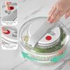 Household Salad Dryer Salad Spinner Vegetable Dehydrator Multi-Function Absorbent Basket Manual Vegetable Dryer Kitchen