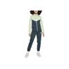 Lettered Stand Collar Fitted Mid Waist Long Sleeve Long Pants Casual Sports Suit Kids Suit Green FD3067-343