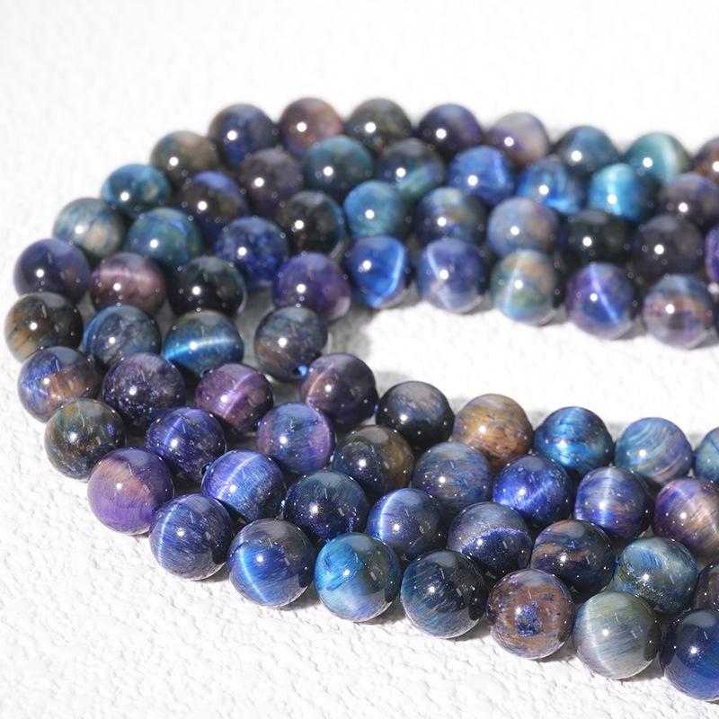 

«Круглые бусины из цветного камня тигровый глаз класса А для самодельных украшений — плетеных браслетов и ожерелий» 6MM Round Beads (62 beads)